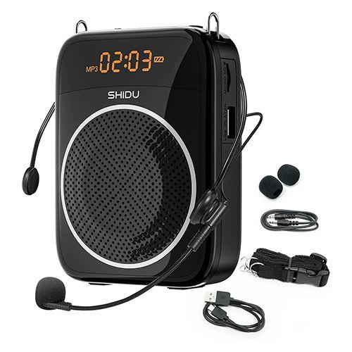 Shidu S298 - Wired Portable Voice Amplifier with LED Display and Speaker
